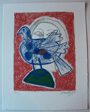 Corneille - Litho: regard sur l'oiseau - 1998 kopen? Bied vanaf 225!