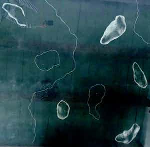 Gerard Koek - Spotting I - ZEER GROOT - met massief eiken lijst - 1985 verkocht voor € 300!