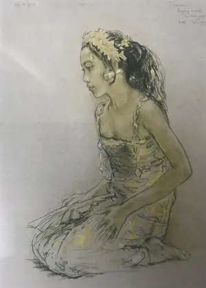 Willem Gerard Hofker - Balinees meisje gekleed in een Kabaya kopen? Bied vanaf 75!