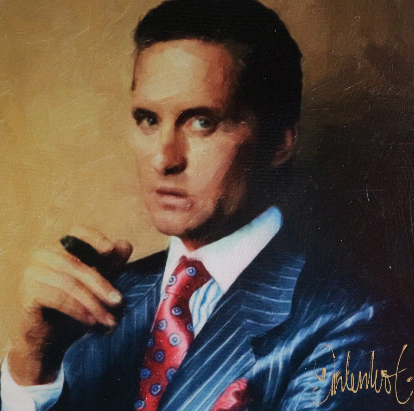 Peter Donkersloot - Gordon Gekko Wall street (Michael Douglas) verkocht voor € 145!