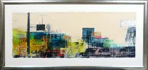 George Heidweiller - Zeefdruk, Cityscape II-Ingelijst (Zeer Groot) verkocht voor € 100!
