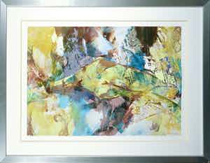 Hans Vanhorck - Zeefdruk, Zonder titel - Ingelijst verkocht voor € 35!