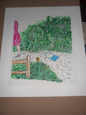 Pieter Holstein - Zeefdruk, Titel, ‘Tasje verloren’ kopen? Bied vanaf 50!