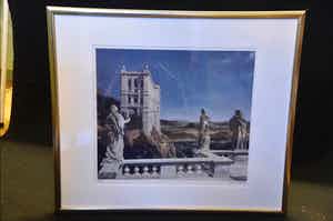 Carel Willink - Landschap met museum en beelden verkocht voor € 300!