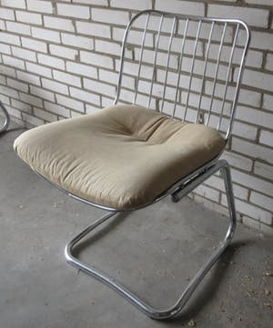 Gastone Rinaldi - Twee draad metalen eetkamerstoelen voor Rima / Roche Bobois kopen? Bied vanaf 10!