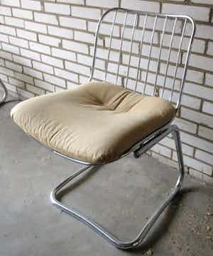 Gastone Rinaldi - Twee draad metalen eetkamerstoelen voor Rima / Roche Bobois verkocht voor € 10!