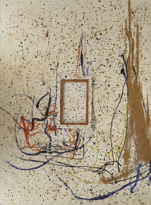 Pieter Engels - Acryl op doek, Zonder titel - Ingelijst (Zeer groot) kopen? Bied vanaf 1!