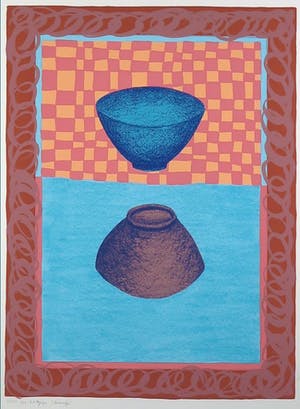 Bob Negryn - Zeefdruk, 2 Kommetjes kopen? Bied vanaf 1!