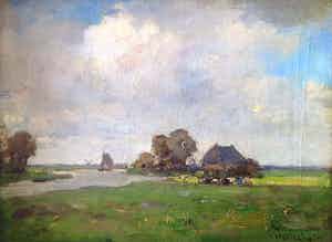 Louis Stutterheim - A6202 - Landschap met boerderij verkocht voor € 150!