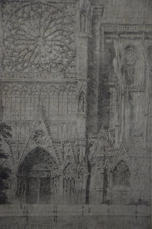Jules De Bruycker - "Notre Dame Paris - façade méridionale" 1926 kopen? Bied vanaf 350!