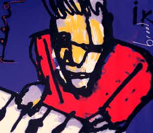 Herman Brood - Zeefdruk op linnen: "Ik" verkocht voor € 599!