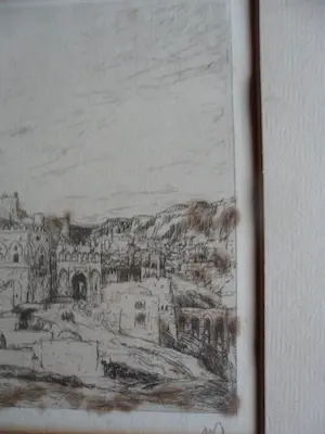 Marius Bauer - Droge naald. Titel, Een stad in het Oosten uit 1898 kopen? Bied vanaf 30!