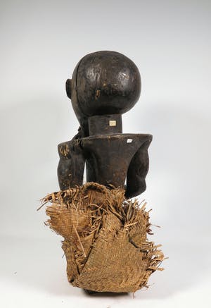 Fang - Hout en koper/messing, Fetishbeeld kopen? Bied vanaf 1!