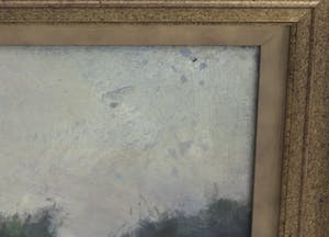 Anton Mauve (jr.) - Olieverf op doek, Laantje langs bos - Ingelijst kopen? Bied vanaf 70!