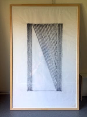 Henk de Looper - "Compositie met Driehoek" - Tekening, Ingelijst kopen? Bied vanaf 65!