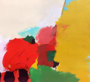 Eugene Brands - Abstracte compositie, zeefdruk (netjes ingelijst, best groot) verkocht voor € 350!