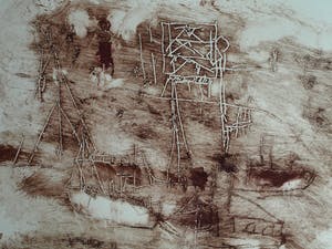Anton Heyboer - Ets , IJmuiden – 1980 – 35 x 48 cm kopen? Bied vanaf 100!
