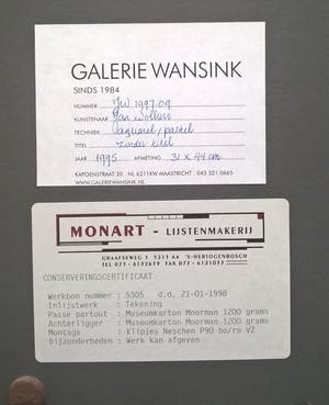 Jan Wolkers - gesigneerde aquarel / pastel kopen? Bied vanaf 1195!