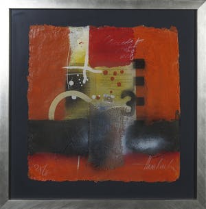 Theo Koster - Zeefdruk en collage, Three - Ingelijst kopen? Bied vanaf 35!