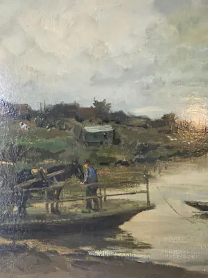 Willem G.F. Jansen - Stevensweert pondje bij hoge oever kopen? Bied vanaf 1000!