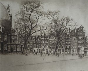 Frans Everbag - Grote ets van de Noordermarkt in de Amsterdamse Jordaan kopen? Bied vanaf 65!