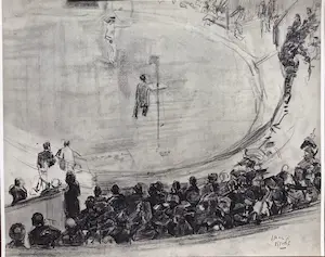 Isaac Israels - 4 tekeningen in koperdiepdruk , gesigneerd in druk kopen? Bied vanaf 50!