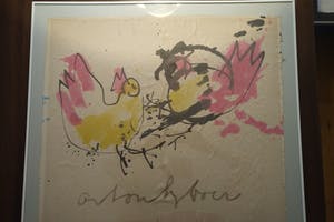 Anton Heyboer - Twee kippen in gevecht kopen? Bied vanaf 250!