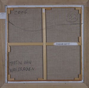 Martin van Wordragen - Olieverf op doek, Zoekende met uil - Ingelijst (Groot) kopen? Bied vanaf 300!