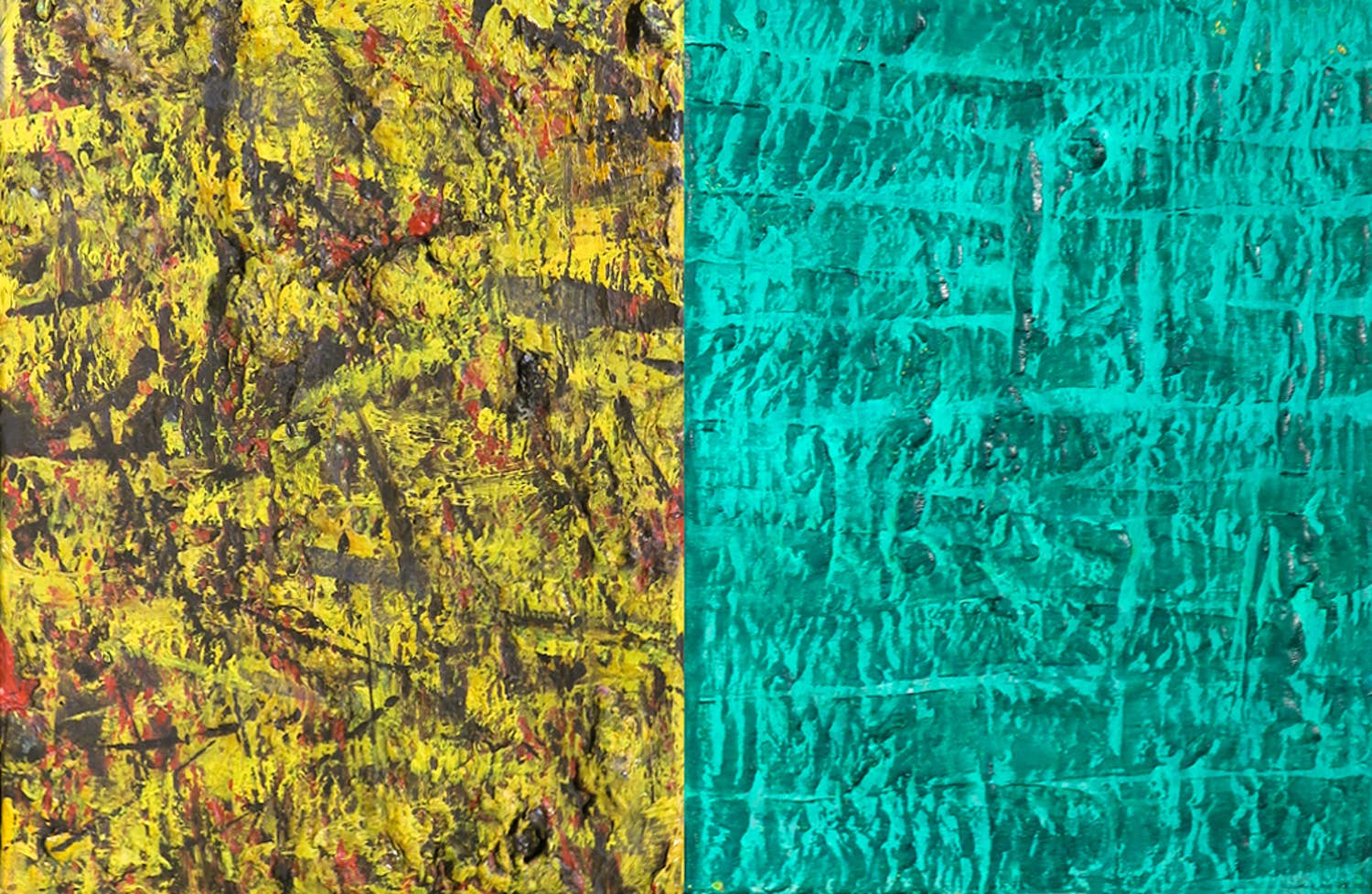 Horst Berndt - Olieverf op doek, Woekering (Tweeluik) verkocht voor € 60!