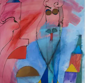 Susan Schildkamp - Gemengde techniek op papier, Te groot voor het huis - Ingelijst kopen? Bied vanaf 90!