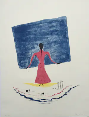 Henk Visch - typerende kleurenlitho - 1994 - gesigneerd - oplage 100 kopen? Bied vanaf 100!