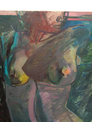 Frank van Eijndhoven - Acryl op doek , Naakt 1 – 1977 - 115 x 100 cm. kopen? Bied vanaf 150!