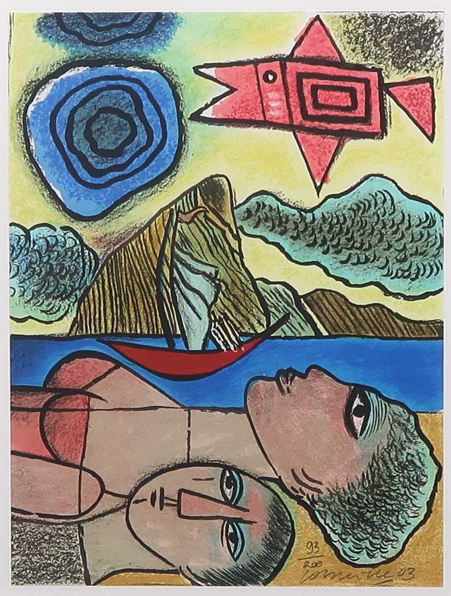 Corneille - Litho, La vie verte a - Ingelijst kopen? Bied vanaf 150!