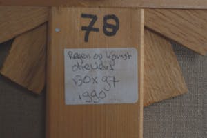 Paul Overhaus - Regen op komst - Groot Olieverfschilderij kopen? Bied vanaf 300!