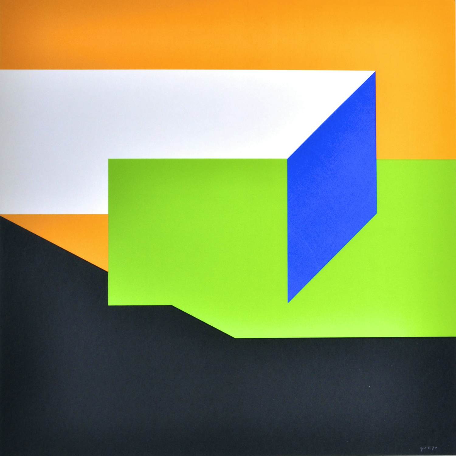 Guy Vandenbranden - Exodus - Zeefdruk - Gesigneerd - 52x52 cm - 1970 kopen? Bied vanaf 250!