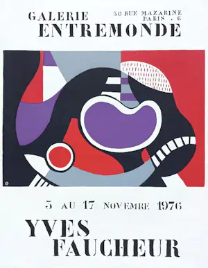 AcheterYves Faucheur - Galerie Entremonde, gezeefdrukt affiche (1976)? Enchérissez de 30!