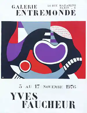 Yves Faucheur - Galerie Entremonde, gezeefdrukt affiche (1976) kaufen? Bieten Sie von 30!
