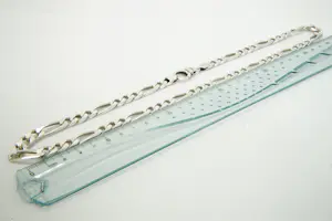 53 - 1e gehalte zilveren figarocollier kopen? Bied vanaf 150!