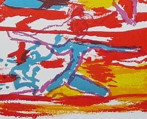 Pieter Defesche - Pieter Defesche, kleurenlitho, zonder titel, 1998, oplage 100 ex. kopen? Bied vanaf 30!