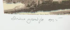 Araun Gordijn - Zeefdruk, Oklahoma Caddilac - Ingelijst kopen? Bied vanaf 50!