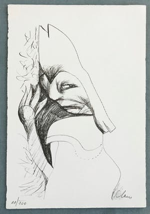 Hugo Claus - Fraaie lithografie - Oplage 100 - Gesigneerd - 1978 kopen? Bied vanaf 75!