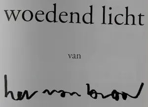 Herman Brood - Zeefdruk met boek: Woedend licht - 2000 kopen? Bied vanaf 150!