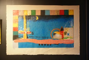 Theo Koster - Night Fall - zeer grote zeefdruk - laatste keer! kopen? Bied vanaf 25!