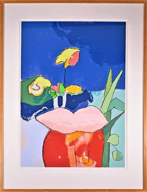 Henk van Vessem - Zeefdruk, Zonder titel - Ingelijst kopen? Bied vanaf 20!