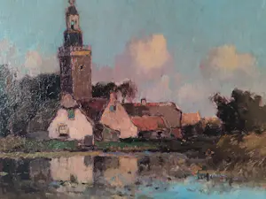 Jan Simon Knikker (sr.) - Aangezicht op stad kopen? Bied vanaf 265!