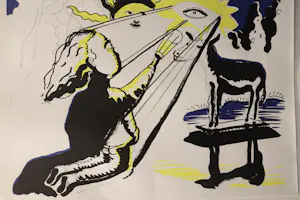 Rinke Nijburg - Kleurenlitho - Oplage 22/55 - Zeefdruk kopen? Bied vanaf 35!