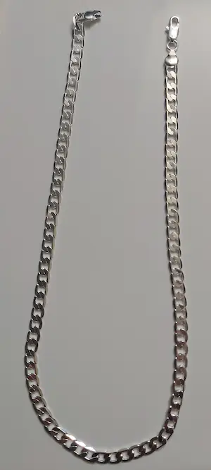 Zilveren Gourmet Schakelketting 57 cm lang gemerkt 925 kopen? Bied vanaf 65!