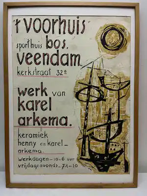 AcheterKarel Arkema - Collage - Karel en Henny Arkema - Groninger Ploeg? Enchérissez de 250!
