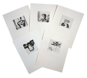 Luis Filcer - Lot van vijf etsen kopen? Bied vanaf 1!