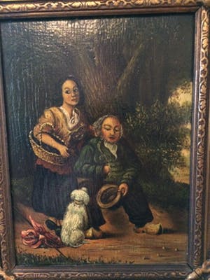 Niet of onleesbaar gesigneerd - Antiek prentje kopen? Bied vanaf 10!